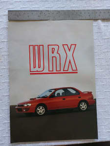 Subaru Impeza WRX car brochure WRX