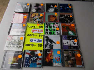 $5 CD SALE AT THE NEWCASTLE RECORD AND CD FAIR - SUNDAY MARCH 17th