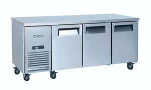CNOX 3 Door Under Counter Freezer - 390L