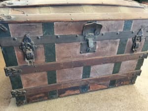 Antique Travel Trunk from 1873 (151 years old)from the UK.