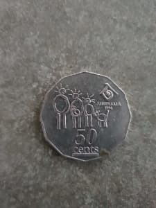 Rare Australian 1994 50c Coin - YEAR OF THE FAMILY AUSTRALIA 50 CENTS