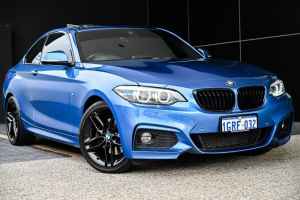 2018 BMW 2 Series F22 LCI 220i M Sport Blue 8 Speed Sports Automatic Coupe
