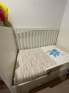 IKEA white cot/toddler bed brand new condition