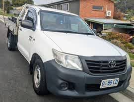 2013 TOYOTA HILUX WORKMATE 5 SP MANUAL C/CHAS Sold pending payment