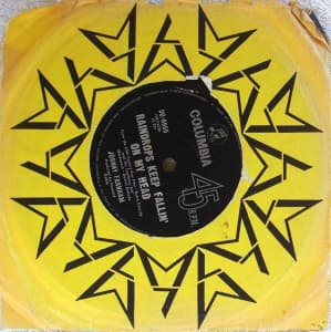 Pop - JOHNNY FARNHAM Raindrops Keep Falling On My Head 7 Vinyl 1969