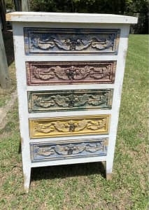 Indian styled carved drawers