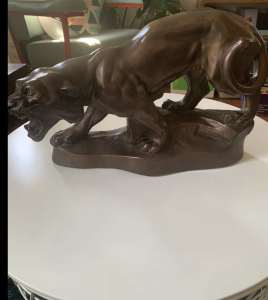 MATTEI BROS & Co Plaster Panther Statue