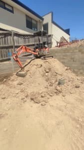 excavations, auger/drilling, rubbish removals, site cleans tippr