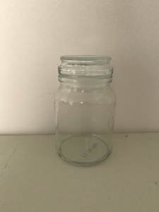 Empty Solid Glass Jars with Lids, (6), pickup South Guildford