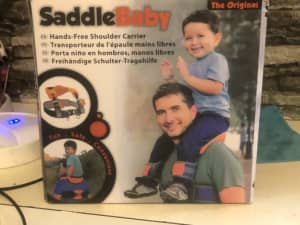 ‘SaddleBaby’ shoulder seat for babies/kids