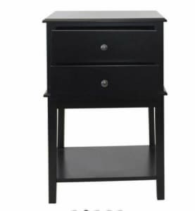 Single black bedside table SYDNEY DELIVERY AVAILABLE