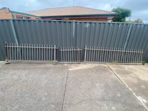 Tubular fence with gate