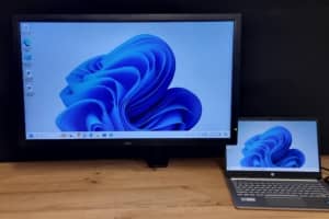 Monitor 32 inch NEC Multisync V323-2 with Flexi arm stand and cables