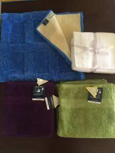 Bath Towels and Bath Rug, Quality Oeko-Tex - Brand New with tags 