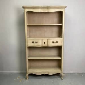 French Provincial Bookcase with 3 Drawers