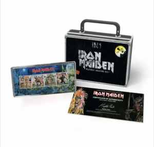 Rare Iron Maiden Limited Edition (666 Sets) Royal Mail PLATINUM Stamps