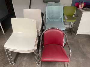 Assorted office RECEPTION CHAIRS - $20