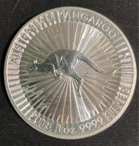2018 Perth Mint Australian Kangaroo 1oz Silver