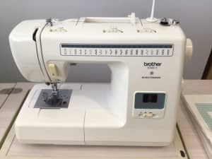 Brother 2 electronic sewing machine and Horn sewing cabinet