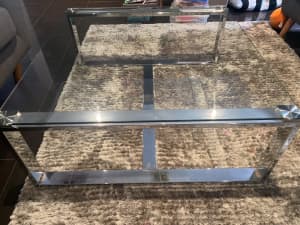 Clear glass Coffee Table