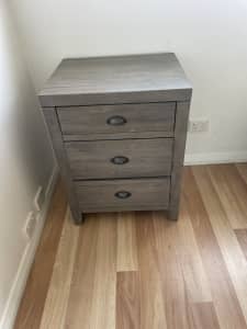Two bed side drawers