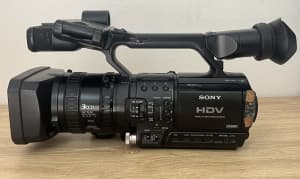 Sony HVR-Z1P DVCAM HDV Professional Video Camcorder With 2 Wide Lenses