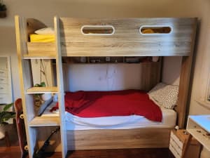 Bunk bed with storage