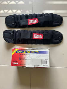 York fitness ankle weights