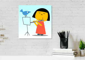 Cute canvas wall art for children and young families