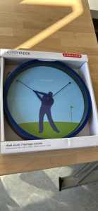 Free golfer clock new never been used