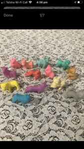 Vintage 1980’s dog and cat rubbers erasers