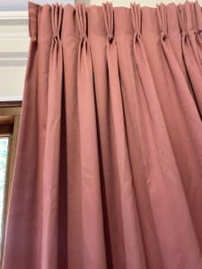 Fully lined blockout curtains