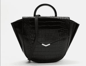 Nine west croc black handbag