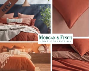 Morgan & Finch Quincy Quilt Single Bed Cover - Earth Tone - Brand NEW