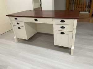 Large office desk with drawers