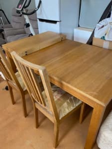 IKEA Extendable Dining Table and 2 Chairs