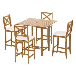 Gardeon Outdoor Bar Table 6 Chairs Stools Set Patio Dining Furniture