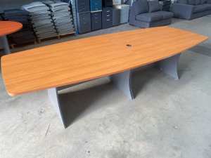 BOARDROOM TABLE two piece - 3000 L x 1200 W x 730 H