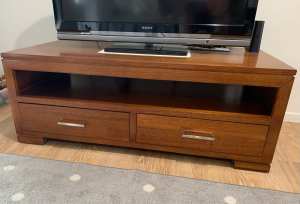 Timber Wooden Coffee Table or Entertainment Unit