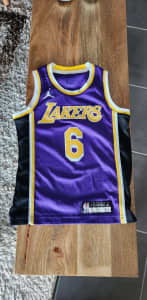 LA Lakers Lebron James youth basketball jersey