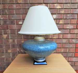 Vintage Blue and black ceramic Table Lamp