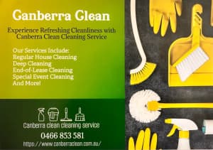 Canberra clean cleaning service