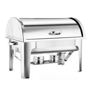 9L Stainless Steel Full Size Roll Top Chafing Dish Food Warmer...