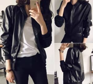 Jacket leather coat 