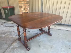 Table Mid Century Australian Oak Drop Side Gate Leg