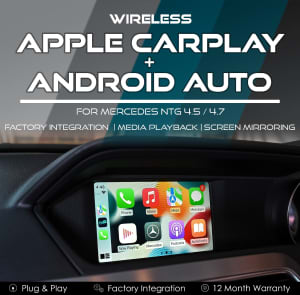Mercedes NTG 4.5 / 4.7 Wireless Apple CarPlay Android Auto Integration
