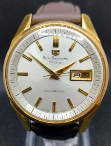 Vintage Gold seiko sportsmatic deluxe automatic watch