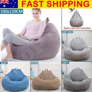 Extra Large Bean Bag Chairs for Adults Kids Couch Sofa Cover Indoor