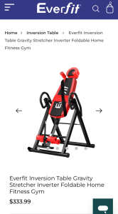 Inversion table - Everfit