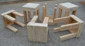 Handmade Stool, bench, plant stand or side table